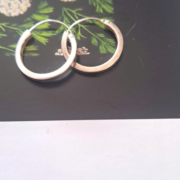 925 Sterling silver hoop earrings - Picture 4 of 8
